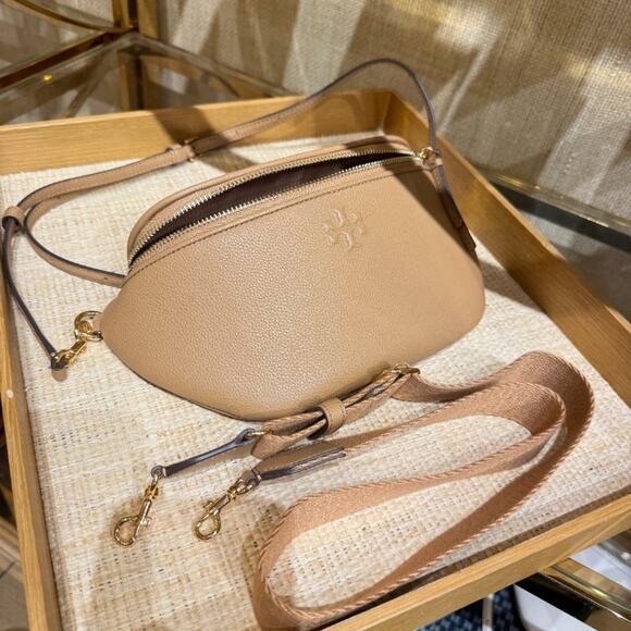 Tory Burch Thea Belt Bag Tan Crossbody Bag - Picture 8 of 14